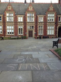 Disarm Leeds used creativity and direct action to put the arms trade under pressure on campus.