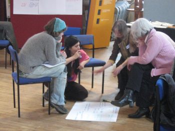 Participants sharing skills and ideas